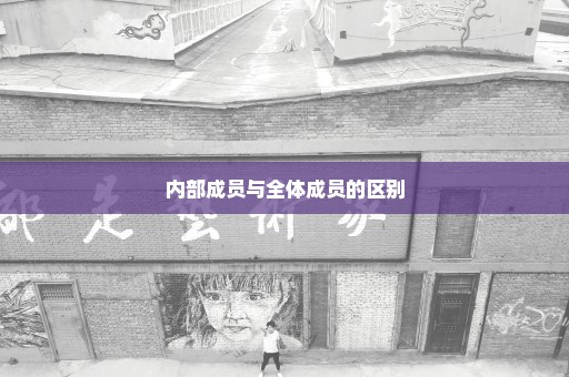 内部成员与全体成员的区别