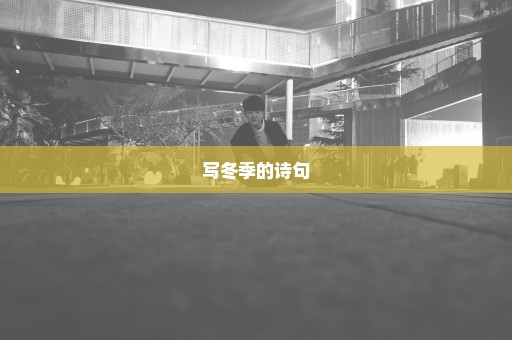 写冬季的诗句