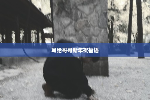 写给哥哥新年祝福语