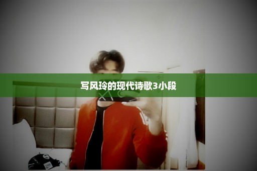 写风玲的现代诗歌3小段