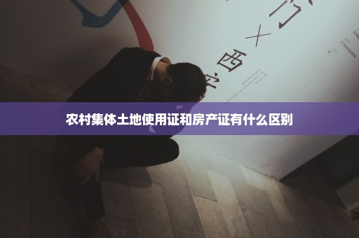 农村集体土地使用证和房产证有什么区别