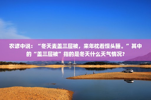 农谚中说：“冬天麦盖三层被，来年枕着馒头睡。”其中的“盖三层被”指的是冬天什么天气情况？