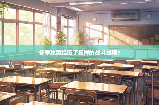 冬季攻势经历了怎样的战斗过程？