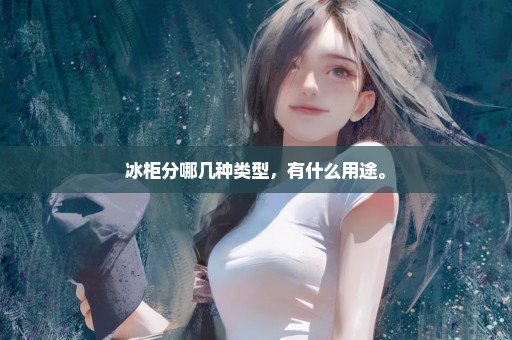 冰柜分哪几种类型，有什么用途。