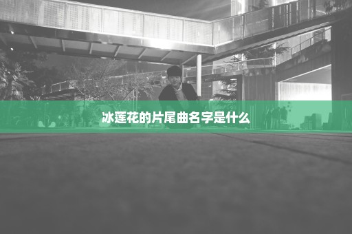 冰莲花的片尾曲名字是什么