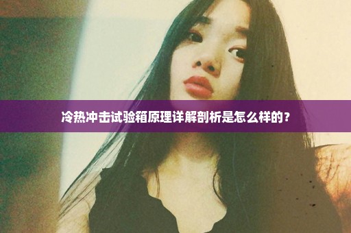 冷热冲击试验箱原理详解剖析是怎么样的？