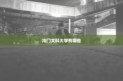 冷门文科大学有哪些