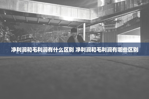 净利润和毛利润有什么区别 净利润和毛利润有哪些区别
