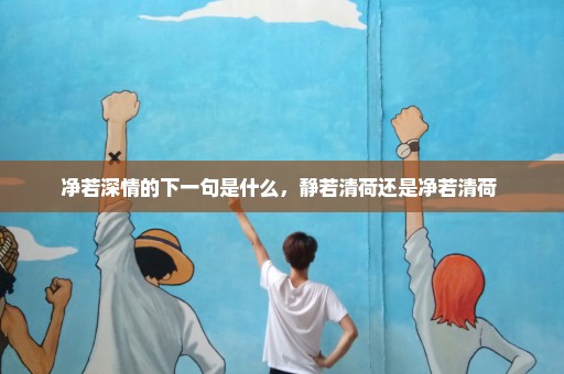 净若深情的下一句是什么，静若清荷还是净若清荷 