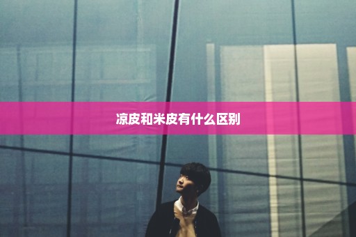 凉皮和米皮有什么区别