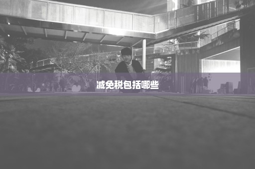 减免税包括哪些