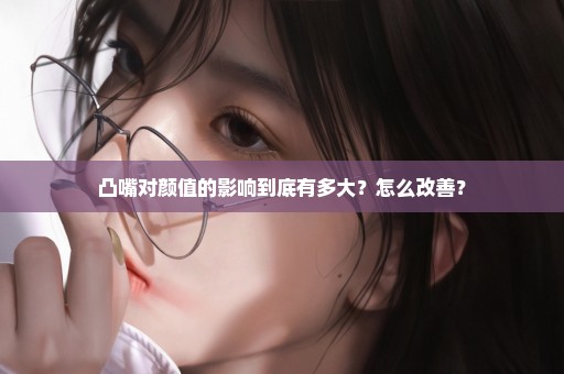 凸嘴对颜值的影响到底有多大？怎么改善？
