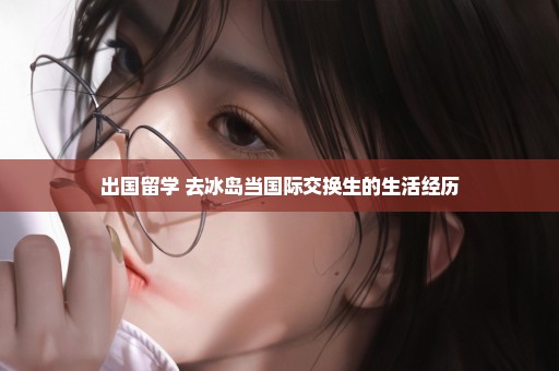 出国留学 去冰岛当国际交换生的生活经历