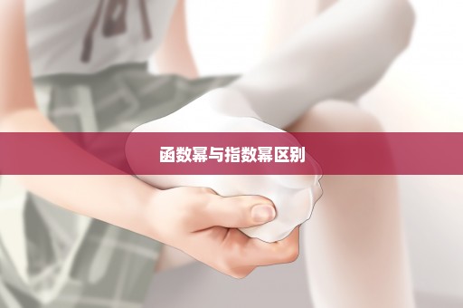 函数幂与指数幂区别