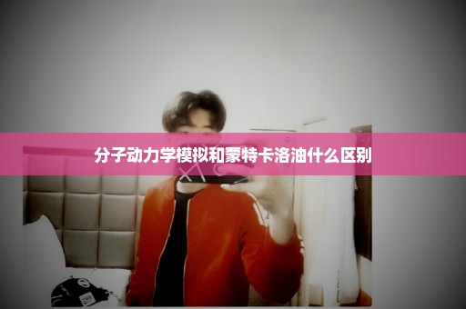 分子动力学模拟和蒙特卡洛油什么区别
