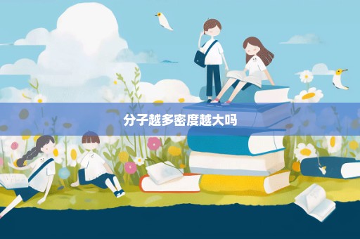 分子越多密度越大吗