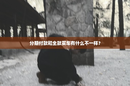 分期付款和全款买车有什么不一样？