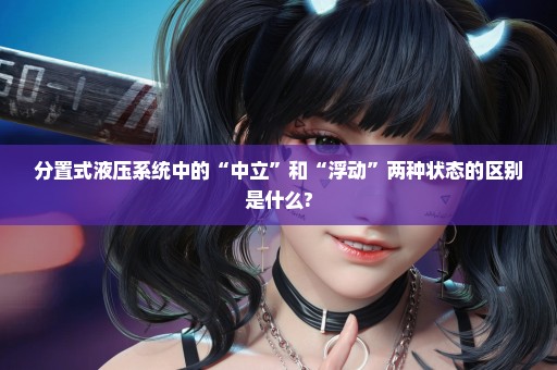 分置式液压系统中的“中立”和“浮动”两种状态的区别是什么?