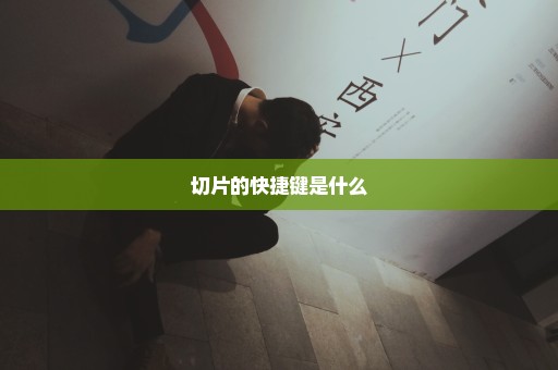 切片的快捷键是什么