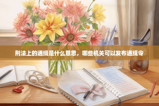 刑法上的通缉是什么意思，哪些机关可以发布通缉令