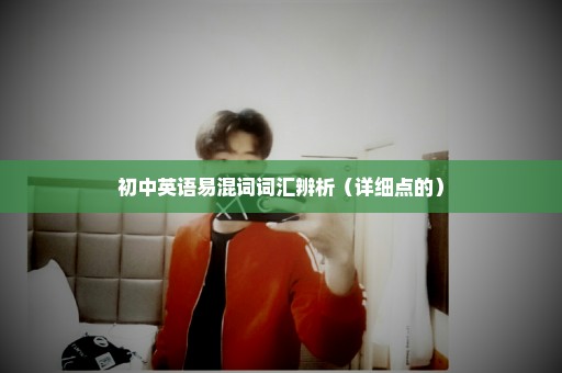 初中英语易混词词汇辨析（详细点的）