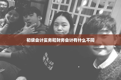 初级会计实务和财务会计有什么不同