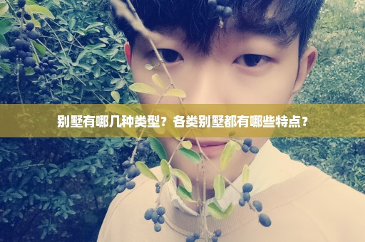 别墅有哪几种类型？各类别墅都有哪些特点？