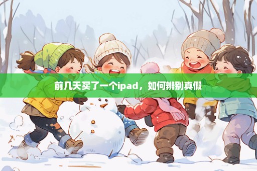 前几天买了一个ipad，如何辨别真假