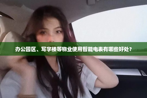 办公园区、写字楼等物业使用智能电表有哪些好处？