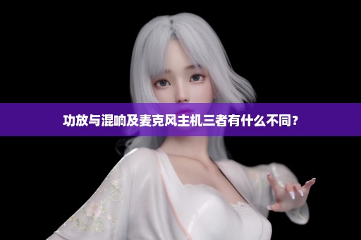 功放与混响及麦克风主机三者有什么不同？