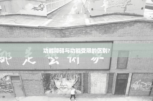 功能障碍与功能受限的区别?