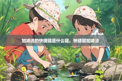 加减选的快捷键是什么键，快捷键加减法 