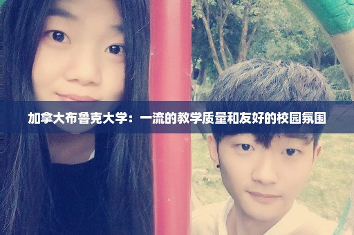 加拿大布鲁克大学：一流的教学质量和友好的校园氛围