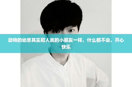 动物的幼崽其实和人类的小朋友一样，什么都不会，开心快乐
