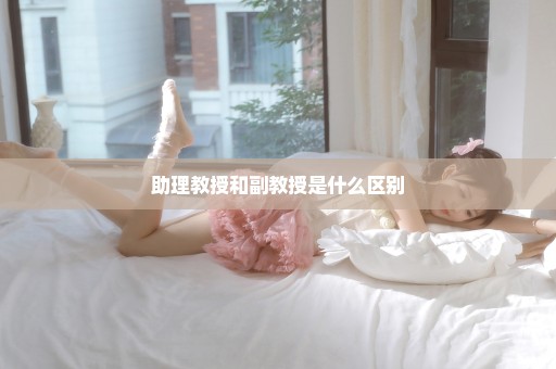 助理教授和副教授是什么区别