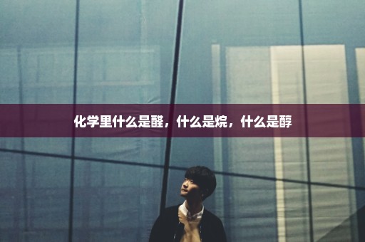 化学里什么是醛，什么是烷，什么是醇