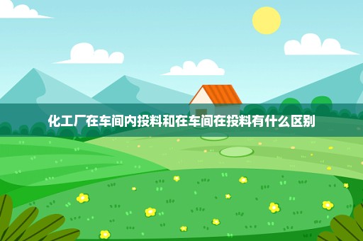 化工厂在车间内投料和在车间在投料有什么区别
