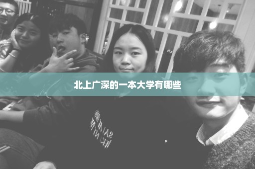 北上广深的一本大学有哪些