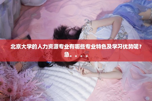 北京大学的人力资源专业有哪些专业特色及学习优势呢？急。。。。