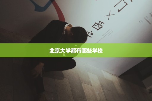 北京大学都有哪些学校