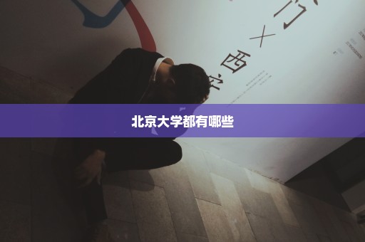 北京大学都有哪些
