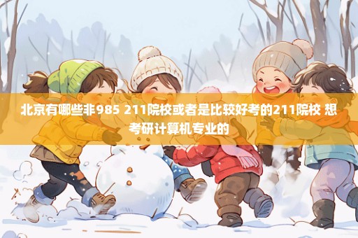 北京有哪些非985 211院校或者是比较好考的211院校 想考研计算机专业的