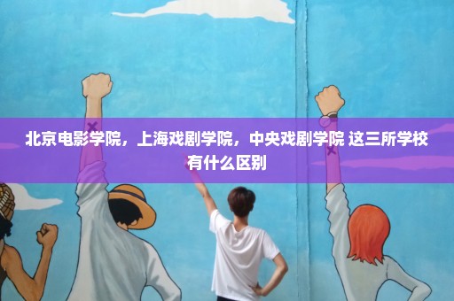北京电影学院，上海戏剧学院，中央戏剧学院 这三所学校有什么区别