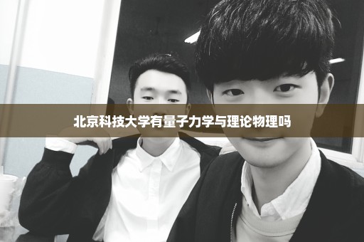 北京科技大学有量子力学与理论物理吗