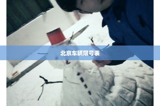 北京车辆限号表