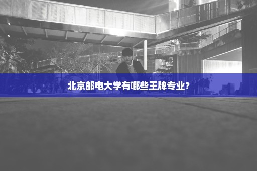 北京邮电大学有哪些王牌专业？