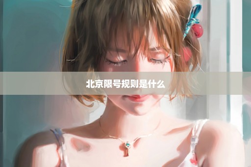 北京限号规则是什么