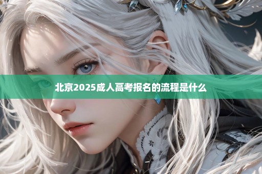 北京2025成人高考报名的流程是什么