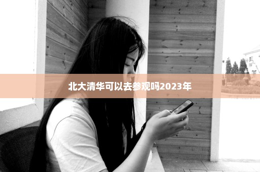 北大清华可以去参观吗2023年