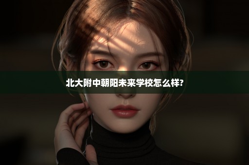 北大附中朝阳未来学校怎么样?